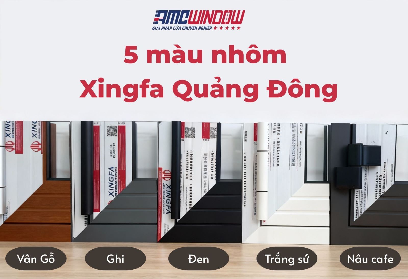 Bảng màu cửa nhôm kính - AMC WINDOW